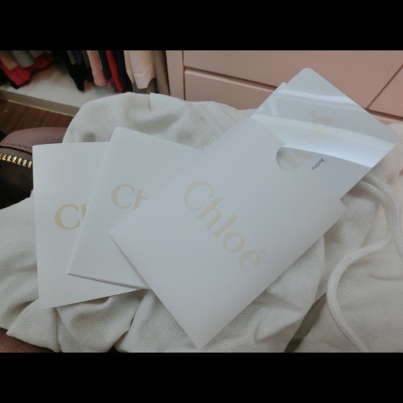 Auth 100% Chloe Rose Sand Leather Large Paraty - Picture 8 of 8